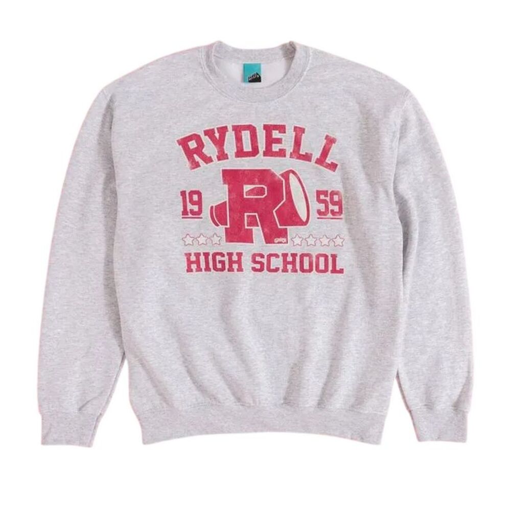 Grease Unisex Adult Rydell High School Sweatshirt / Gray